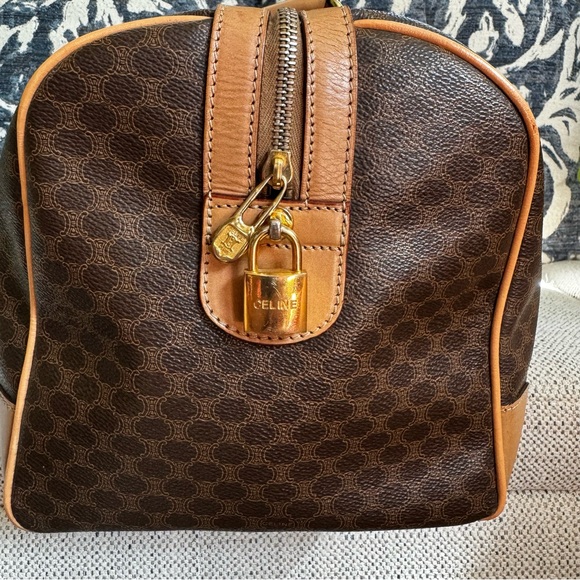 Authentic Vintage Celine Macadam Boston Bag - Picture 7 of 17